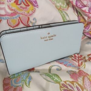 Kate Spade Darcy Slim Wallet in Dewey Blue